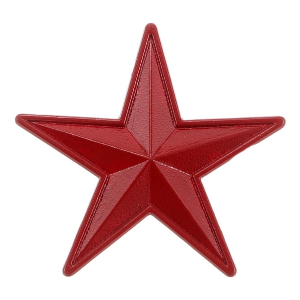 Broche de estrella de estilo chino vintage Pin de solapa de aleación de zinc elegante para mujer Broche rojo de estrella de cinco puntas retro para moda y decoración