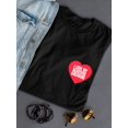 thumbnail image 3 of I Love My Beautiful Girlfriend Heart Graphic Women Black T-Shirt, Female XX-Large, 3 of 4