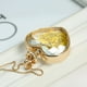 thumbnail image 3 of Guardapelo Flotante Collar De Cadena Amarilla Colgante De Flores Secas En Forma De jinwen Locket Collar, 3 of 5