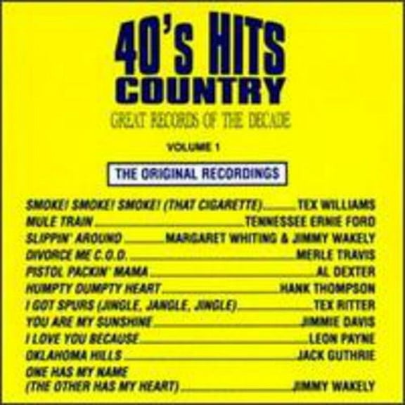 Various Artists - 40's Country Hits 1 / Various - Music & Performance - CD