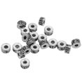 thumbnail image 3 of 20 piezas de espaciadores de perlas de plata tibetanos antiguos para hacer joyas., 3 of 9