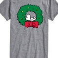 thumbnail image 3 of Peanuts - Snoopy Wreath - Men's Short Sleeve Graphic T-Shirt, 3 of 6