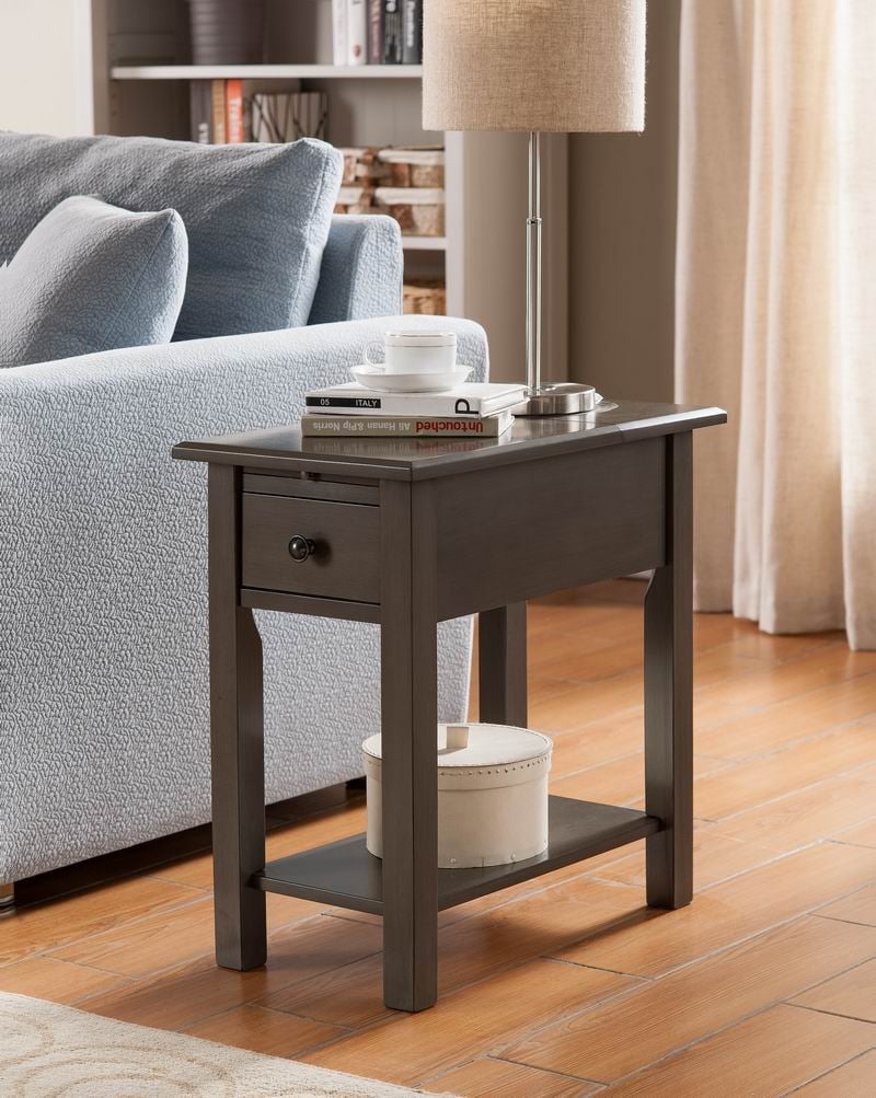 Side Table With Charger