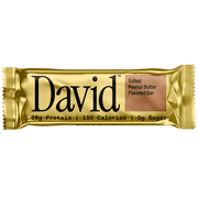 David High Protein Bars, Salted Peanut Butter, 28g Protein (4 Count)