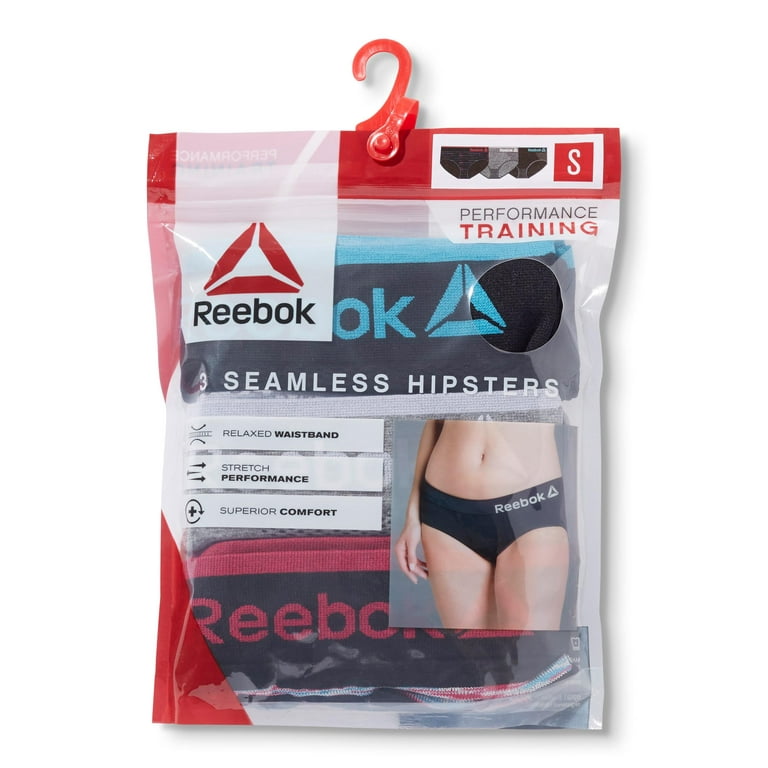 Reebok Women's Seamless Hipster Panties, 3-Pack 