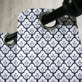 thumbnail image 4 of Ambesonne Dutch Grommet Curtain, Delftware Scales Design, 50" x 54", Indigo and White, 4 of 6