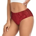 thumbnail image 2 of Fotbe Vintage Burgundy Calzones Estampados para Mujer – Ropa Interior de Algodón, Cómoda, Suave y Elástica-Medium, 2 of 6