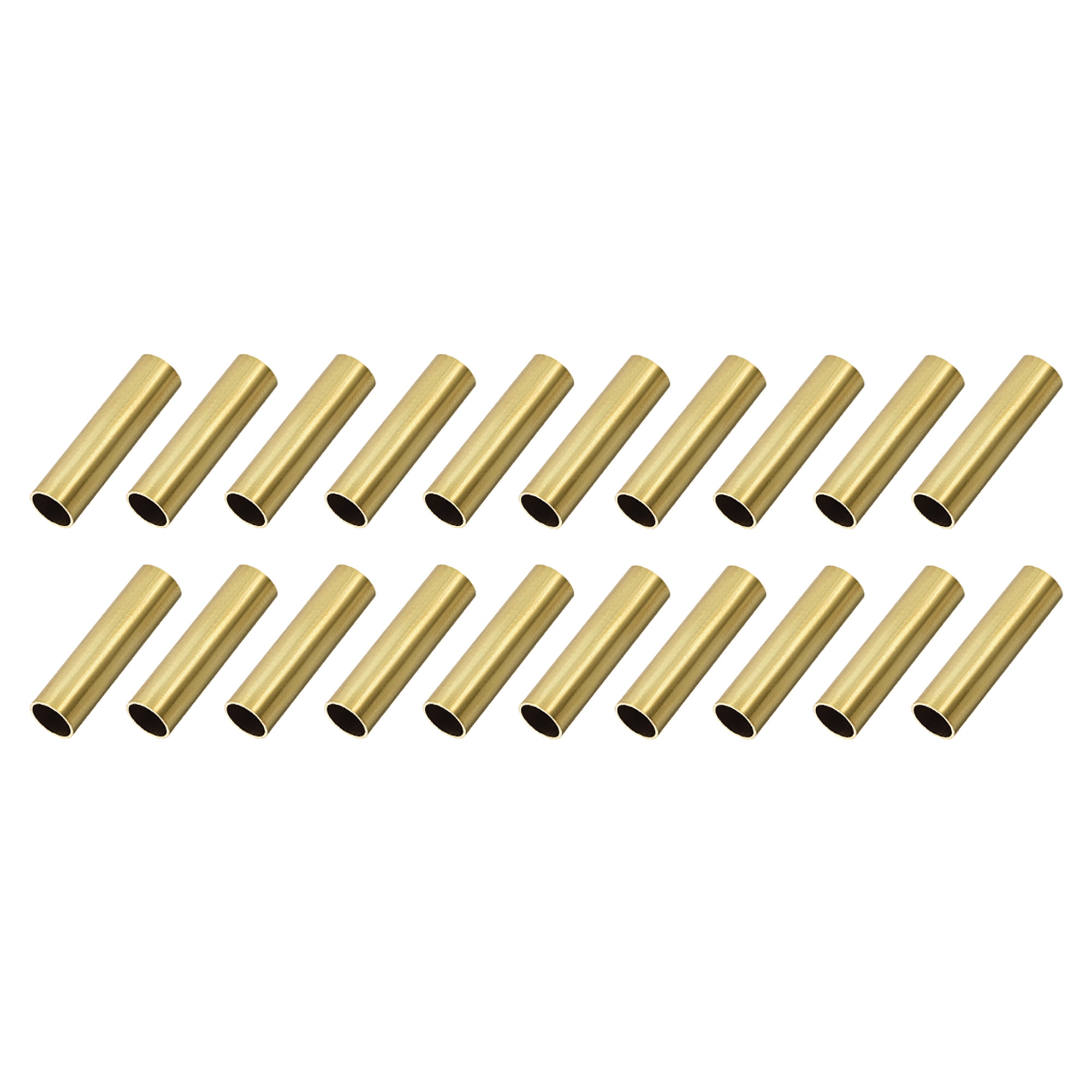Round Brass Tube 300 mm Length 8 mm OD 1 mm Wall Thickness Seamless Straight Pipe Tube 2 Pieces 