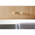 thumbnail image 3 of Kingston Brass KS5022PX  Two-Handle Wall Mount Roman Tub Faucet, Polished Brass, 3 of 7