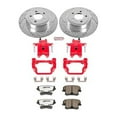 thumbnail image 2 of PowerStop Rear Z26 Street Warrior Brake Pad and Rotor Kit with Red Powder Coated Calipers Fits: CHRYSLER DODGE Select Models KC1720-26, 2 of 4