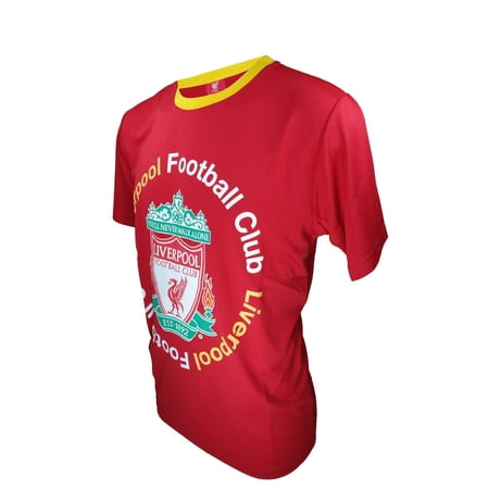 Icon Sports Men Liverpool Licensed Soccer Poly Shirt Jersey - Custom Name and Number - -25 Large