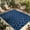 Blue, variant on Brown Leopard Print Outdoor Rug for Patio/Deck/Porch, Non-Slip Large Area Rug 3 x 5 Ft, Classic Abstract Animal Patterned Indoor Outdoor Rugs Washable Area Rugs, Reversible Camping Rug Carpet Runner