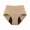 Beige, variant on Women High Waist Breathable Mesh Period Underwear Leak Proof Multi-layer Absorbent Protective Liner Stretchy Soft Mid Rise Brief Panties XL