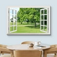 thumbnail image 3 of wall26 Canvas Print Wall Art Window View to Path in The Green Forest Nature Wilderness Photography Realism Rustic Landscape Colorful Multicolor Ultra for Living Room, Bedroom, Office - 32"x48&qu, 3 of 5