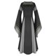 thumbnail image 1 of Vestido largo de manga larga informal de moda de color sólido con costuras literarias Retro para mujer Fridja  nbo2742, 1 of 4