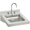 Elkay WCLWO1923OSDC Elkay Sturdibilt Stainless Steel 19" x 23" x 4", Wall Hung Single Bowl Lavatory Sink Kit