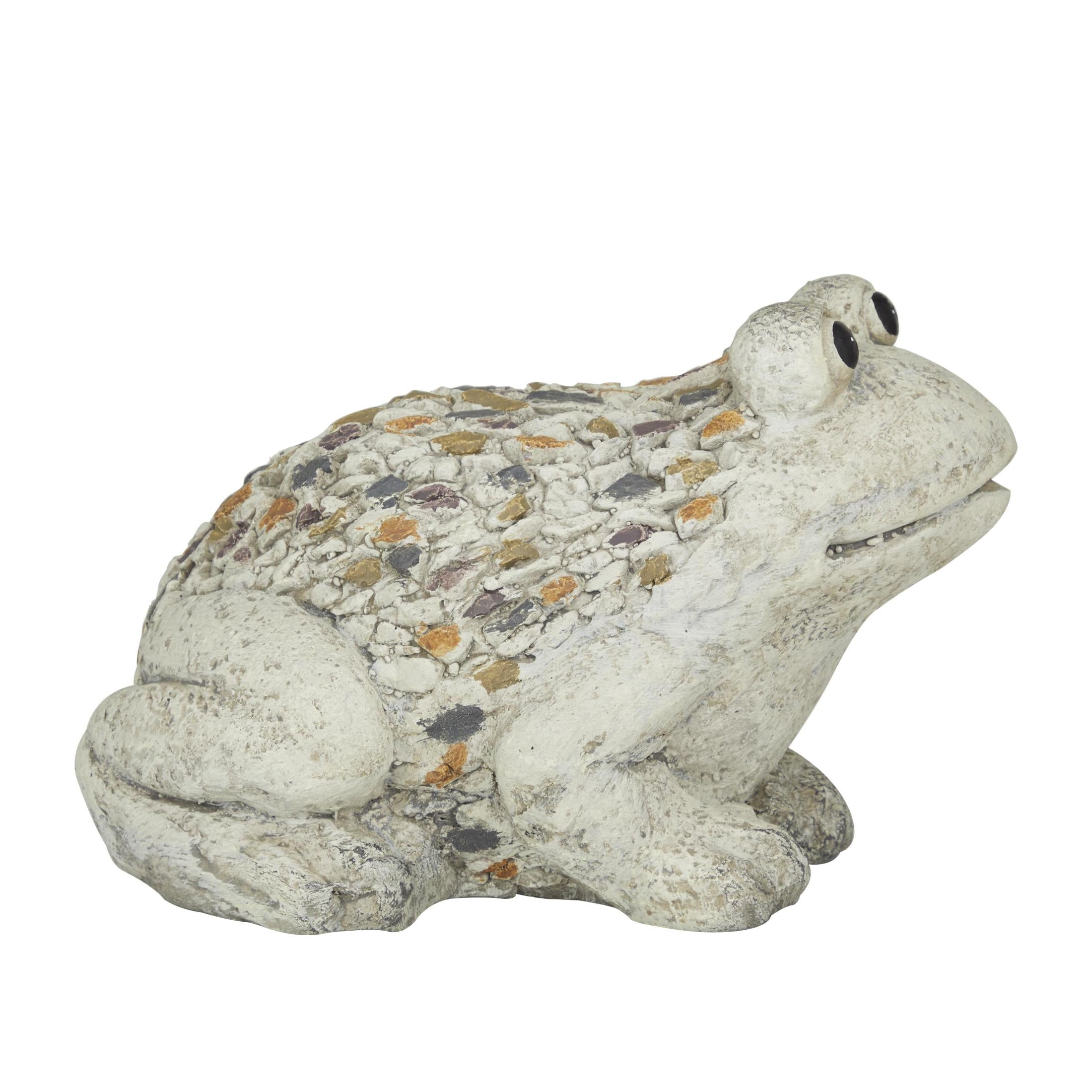 DecMode 8" Indoor Outdoor Frog Garden Sculpture