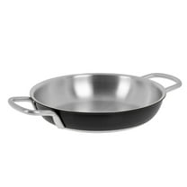 HUBERT Casserole Baking Pan 5-Ply Stainless Steel Black Round - 9 1/2"Dia x 2"H