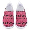 thumbnail image 1 of Mocasines sin cordones con estampado de notas de piano en degradado para mujer, zapatos planos cómodos y livianos, zapatillas de deporte de nueva tendencia urbana, calzado de regalo, 1 of 5