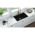 thumbnail image 4 of Ruvati 27in Fireclay Undermount / Drop-in Topmount Kitchen Sink Single BowlBlack, 4 of 6