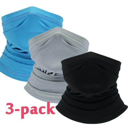 3Pack Neck Gaiter Face Cover Scarf Breathable Sun for Fishing Hiking Cycling US
