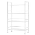 thumbnail image 5 of Zimtown 4-Tier Kitchen Cart, Wire Mesh Rolling Cart Serving Utility Shelf Organization, White, 5 of 7