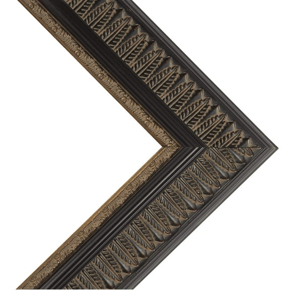 10x30 Museum Brown Picture Frame - UV Acrylic, Foam Board Backing, Hanging Hardware