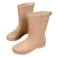 thumbnail image 6 of Mid Calf Rain Boots for Women Kids Lightweight Waterproof Slip On Garden Work Chore Footwear, 6 of 7