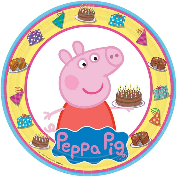 PEPPA PIG EDIBLE PAPER CUPCAKE CAKE Party DECORATION IMAGE TOPPER ABPID03367