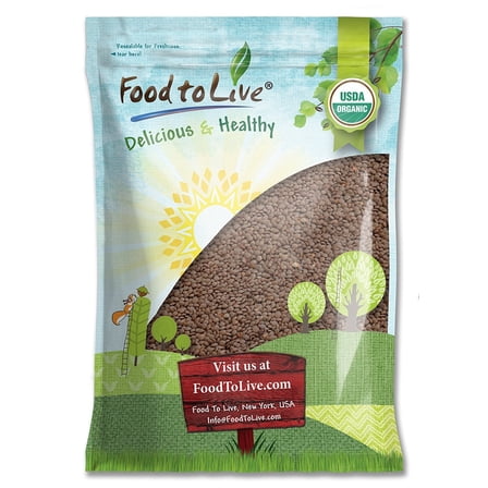 Organic Whole Red Lentils, 5 Pounds — Non-GMO, Sproutable, Kosher, Raw, Vegan — by Food to Live