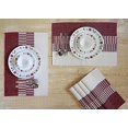 thumbnail image 2 of Store Indya Serviettes de Cuisine en Coton Rayé Blanc et Rouge, 2 of 2
