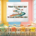 thumbnail image 3 of TiniDecor Learn Something New Goose Tapestry, 30"x40" Motivational Classroom Wall Art, Whimsical Style, 3 of 4
