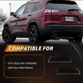 thumbnail image 2 of 2PCS Smoked Lens Rear Bumper Reflector Lights Tail Light Rear Light Brake Lights Backup Lights Reverse Light Cover Shells  For 2019 2020 2021 2022 2023 Jeep Cherokee No bulb/Socket, 2 of 7