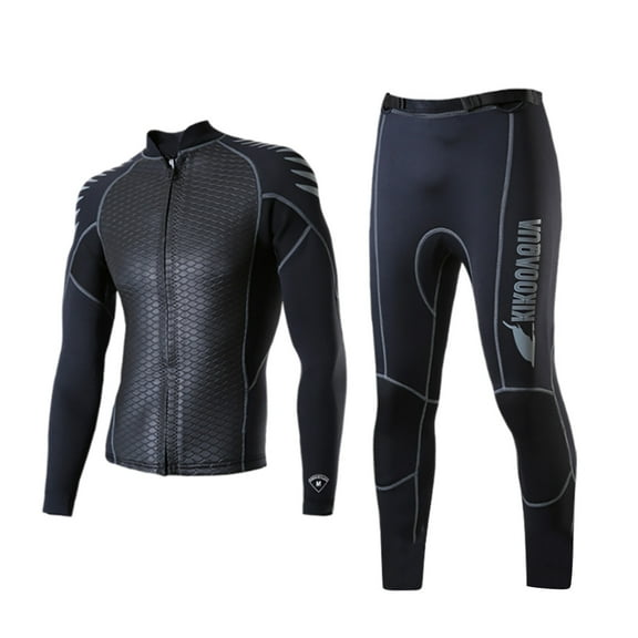 Mens Dive Suit Men's Print Black Stretch Surfing Swimming Snorkelling Sports Dive Suit Dark Gray L