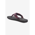 thumbnail image 2 of Comfortview Women's The Sylvia Stretch Fabric Soft Footbed Thong Slip On Sandal, 2 of 6