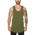 thumbnail image 2 of KDFJPTH Big And Tall Shirt for Men Muscle Tank T shirt Singlet Vest Bodybuilding Men's Sleeveless Gyms Fitness Top Men's blouse, 2 of 3