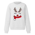 thumbnail image 7 of Christmas Sweatshirt for Men Women Long Sleeve Crewneck Loose Casual Funny Reindeer Face Graphic Sweatshirts Pullover Tops, 7 of 7