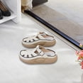 thumbnail image 1 of Sandalias de mujer Yinane suela gruesa cómodas de playa mulas sin espalda Blanco 37 Zapatillas de verano, 1 of 8