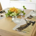 thumbnail image 4 of Ambesonne China Place Mats Set of 4, Stones Mountain, Standard Size, Sepia, 4 of 6