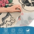 thumbnail image 7 of FREEAMG 36 Inch Length Kitchen Curtains Tattoo Print 2 Panels Half Window Sheer Curtains Rod Pocket Farmhouse Short Drapes for Bathroom Cafe Basement, 7 of 7