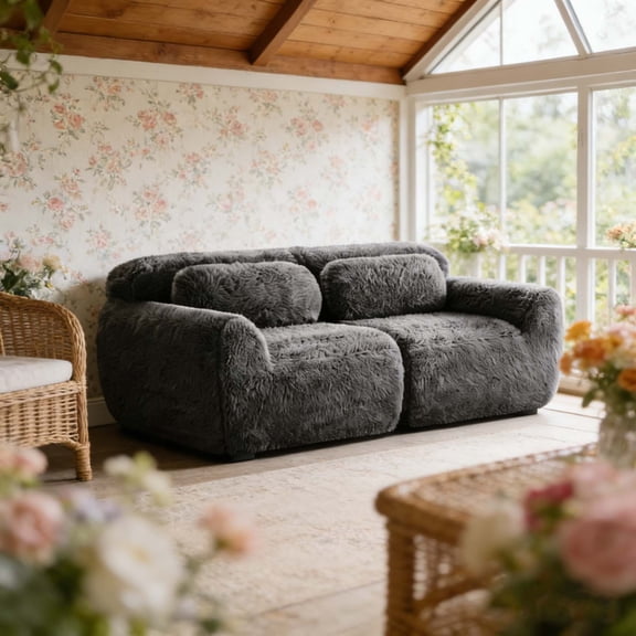 Boneless Couch Love Seat Sofa Compressed Sofa Small Couches For Living Room Home Sofa Living Room