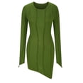 thumbnail image 4 of Fankiway Liquidation Robes à Manches Longues Design Coloré Mode Irrégulier Col Rond Aguichant Robe Moulante Grande Taille Liquidation, 4 of 6