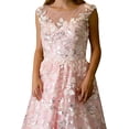 thumbnail image 4 of Illusion Neck Floor-length Flare Gown, 4 of 5