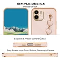 thumbnail image 3 of Compatible with Redmi A2 Case Silicone with Love Heart Chain, Ultra Slim Soft Xiaomi Redmi A2 Phone Case Shockproof Bumper Protective Cases for Women (Pink), 3 of 13