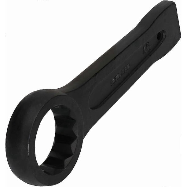 24mm Knock Ring Wrench Straight Handle Socket Wrench Metric Single Ring Spanner Knock-in Wrenches for Various Hex Head Bolts