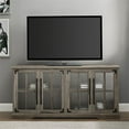 thumbnail image 4 of Pemberly Row Farmhouse 4 Door Wood TV Stand for TVs up to 58" in Gray Wash, 4 of 4