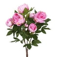 thumbnail image 1 of Vickerman 23'' Contemporary Fabric Artificial Peony Bush in Cerise Pink, 1 of 3