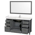 thumbnail image 5 of Wyndham Collection WCS141460SLGC2UNSM58 Sheffield 60" Free Standing Single Basin Vanity, 5 of 7