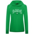 thumbnail image 2 of Women's Levelwear Kelly Green Buffalo Sabres St. Patrick's Day Slender Raglan Hoodie, 2 of 3