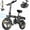 Black-Pro, variant on INSDRGN Folding Electric Bike for Adults Teens, 650W Peak Motor, 10.4AH 48V Battery 14" Electric Bicycles, 28 Miles Range, Mini Ebike for City Commuter, UL2849, Blue